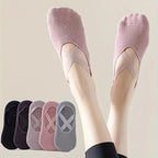 5 Pairs of Yoga & Pilates Grip Socks